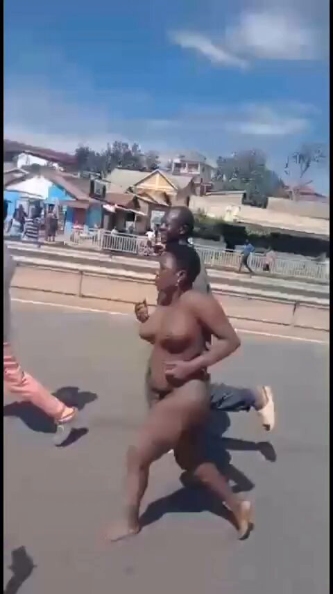African Women With Big Breasts Beaten And Stripped Naked In Public Allegedly In South Africa (18+)